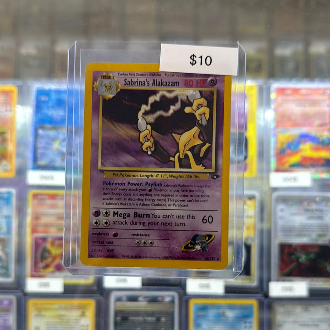 Pokémon Sabrina's Alakazam Holo 16/132
