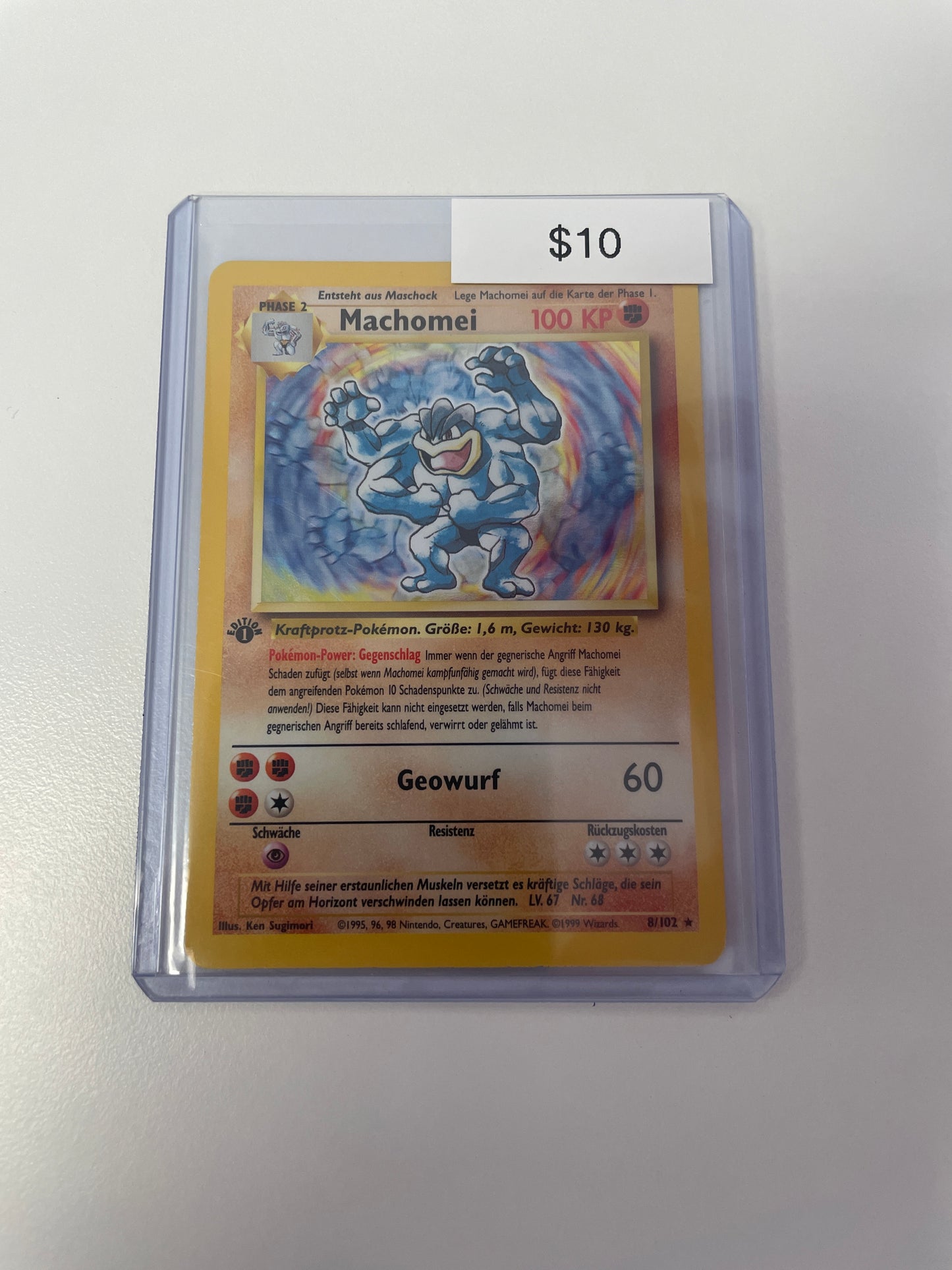 Pokemon German Machamp Holo #08/102