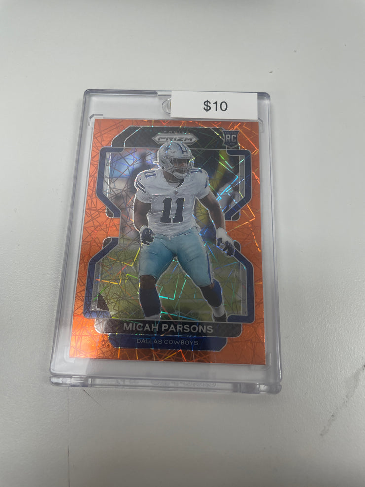 2021 Prizm Micah Parsons Orange Lazer 