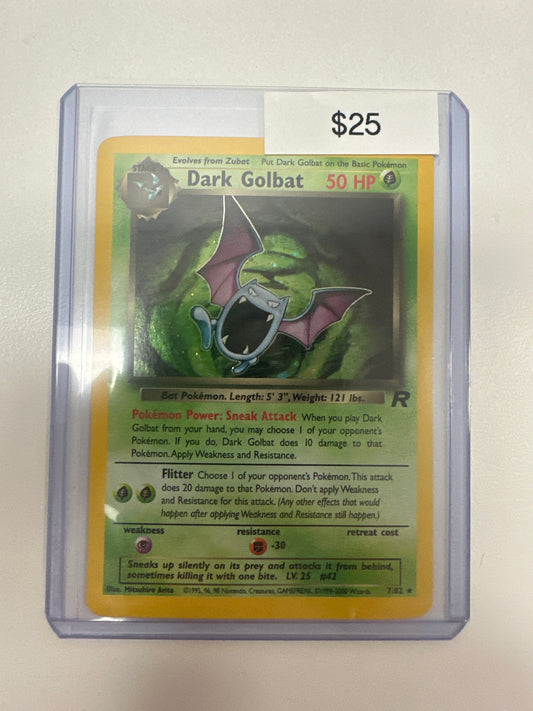 Pokemon Dark Golbat 7/82