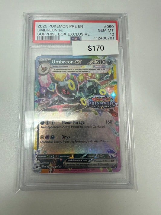 Pokemon Umbreon Ex Prismatic Stamp #060/131 PSA 10