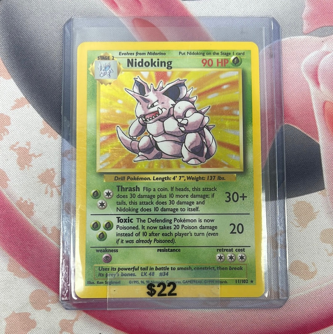 Pokémon Nidoking Base Set Holo 11/102