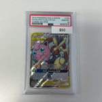 Pokémon Cosmic Eclipse Mega Lopunny  & Jigglypuff GX PSA 10