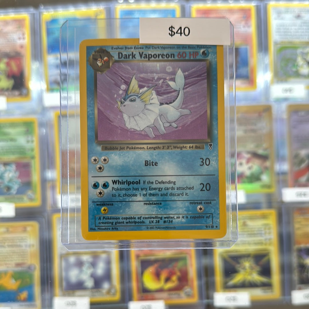 Pokémon Dark Vaporeon Holo 9/110