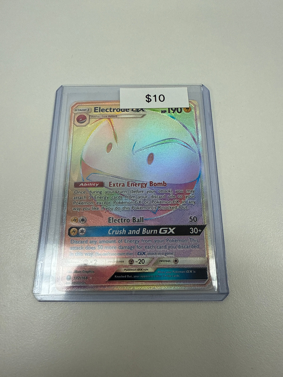 Pokemon Electrode Gx Secret Rare #172/168
