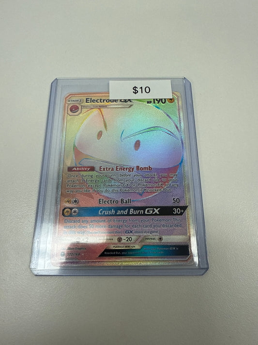 Pokemon Electrode Gx Secret Rare #172/168