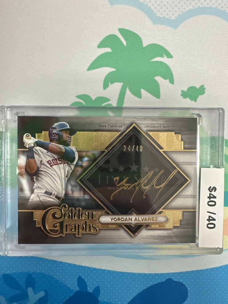 2022 Topps Five Star Golden Graphs Yordan Alvarez GG-YA /40