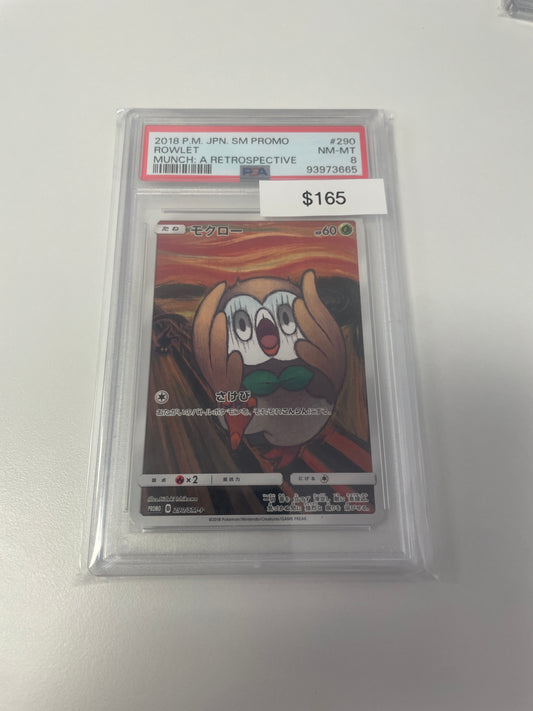 Pokemon Japanese Rowlet Munch : A Retrospective Promo #290/SM-P
