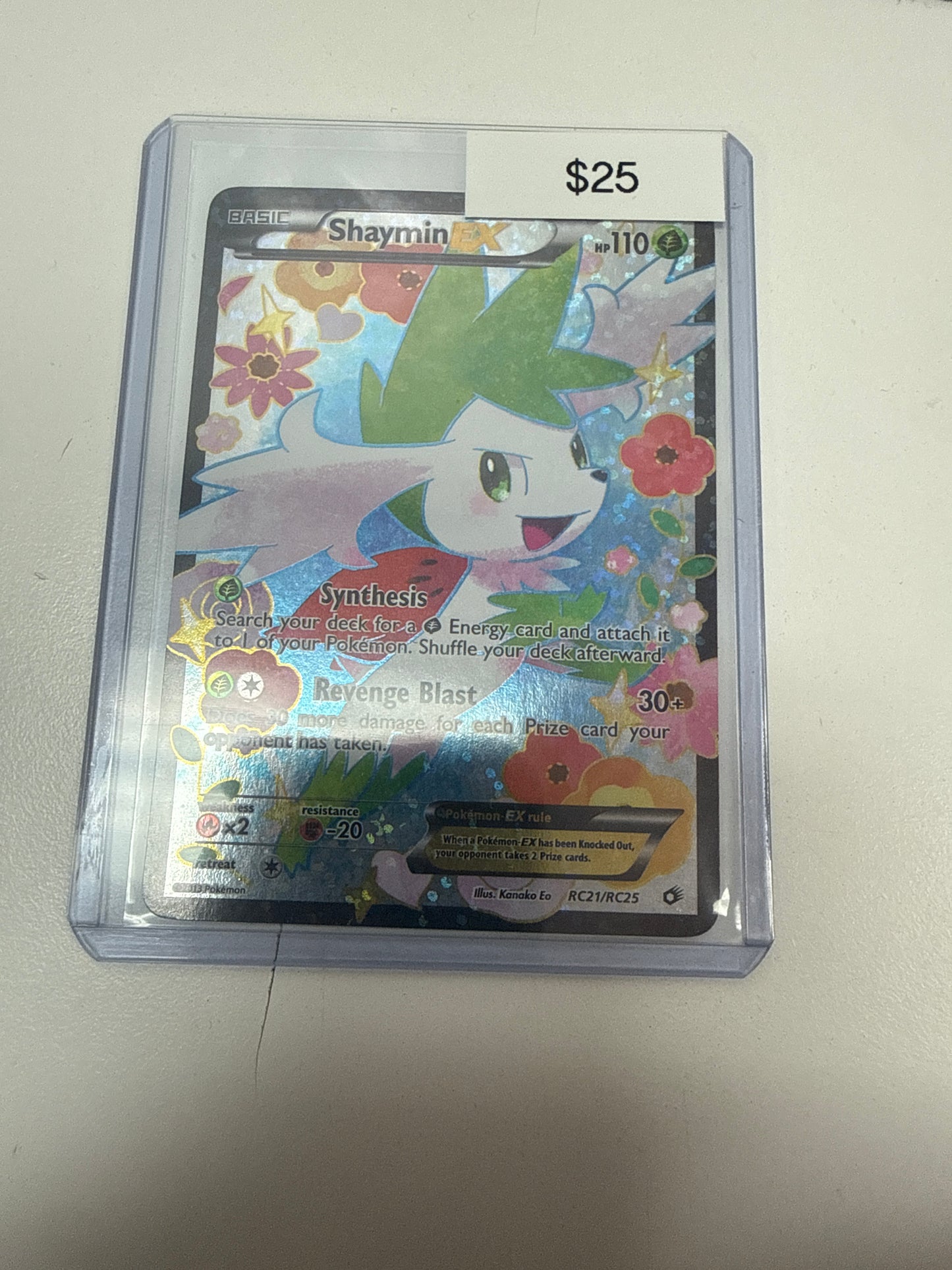 Pokemon Shaymin Ex LP #rc21/rc25