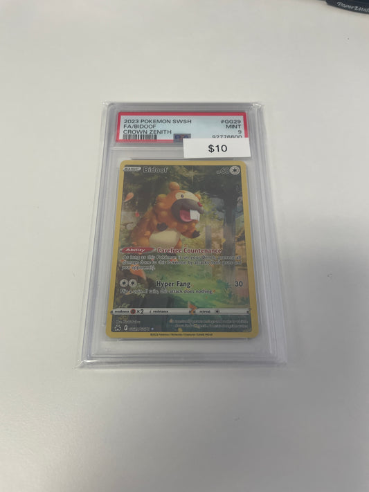 Pokemon Bidoof #gg29/gg70 PSA 9