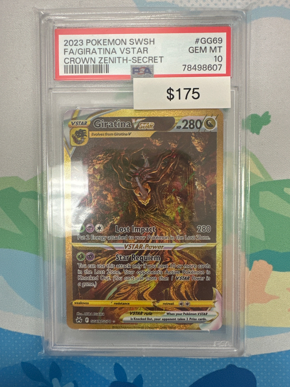 2023 Pokemon Crown Zenith FA Giratina VStar #GG69 PSA 10 Grail Collectibles AZ 2023 Pokemon Crown Zenith FA Giratina VStar #GG69 PSA 10 Grail Collectibles AZ