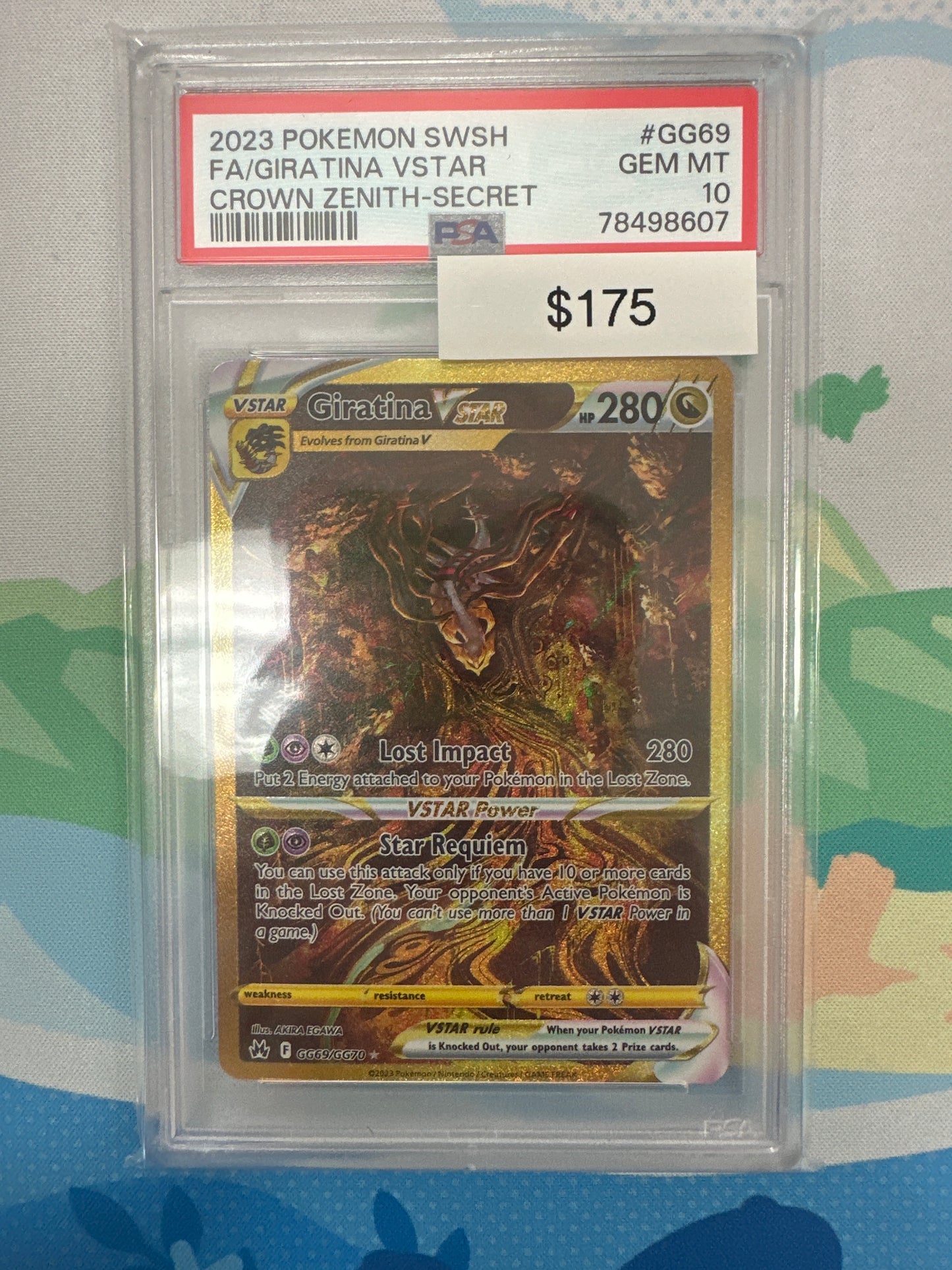2023 Pokemon Crown Zenith FA Giratina VStar #GG69 PSA 10