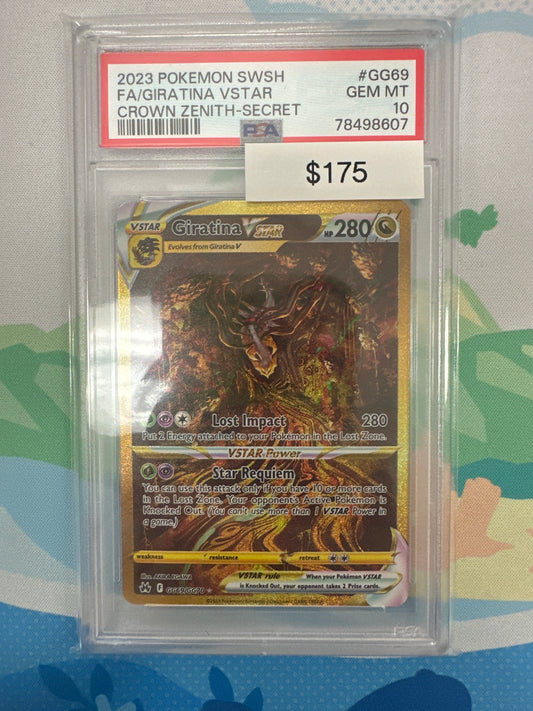 2023 Pokemon Crown Zenith FA Giratina VStar #GG69 PSA 10