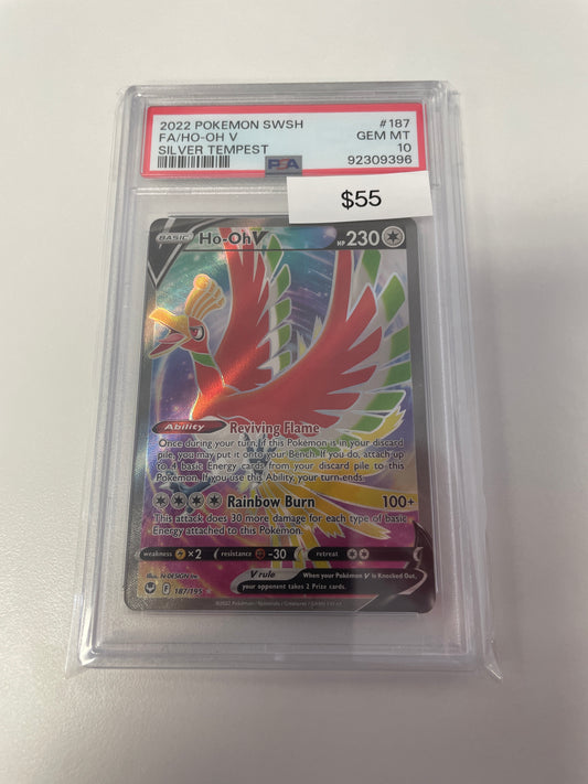 2022 Silver Tempest Ho-Oh V #187/195 PSA 10