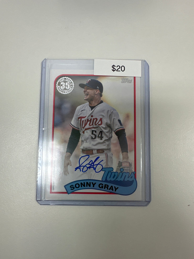 2024 Topps 1989 Auto Sonny Gray 89BA-SG