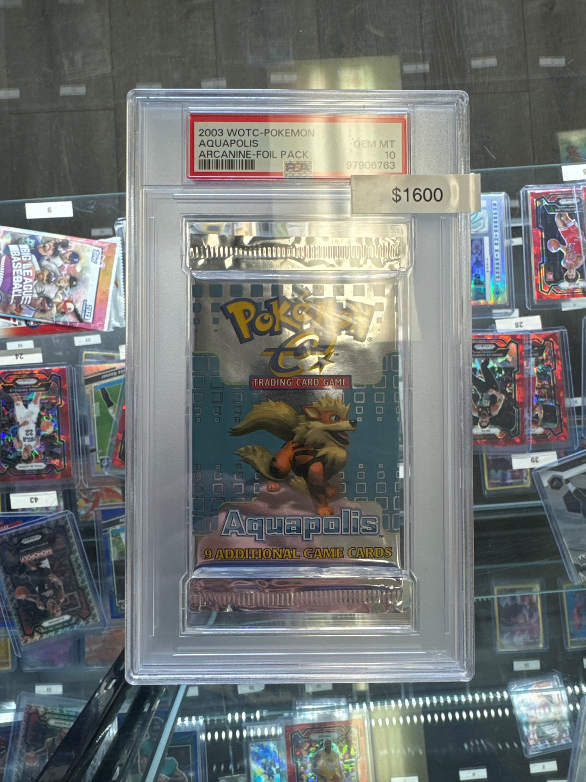 2003 WOTC Pokémon Aquapolis Booster Pack PSA 10