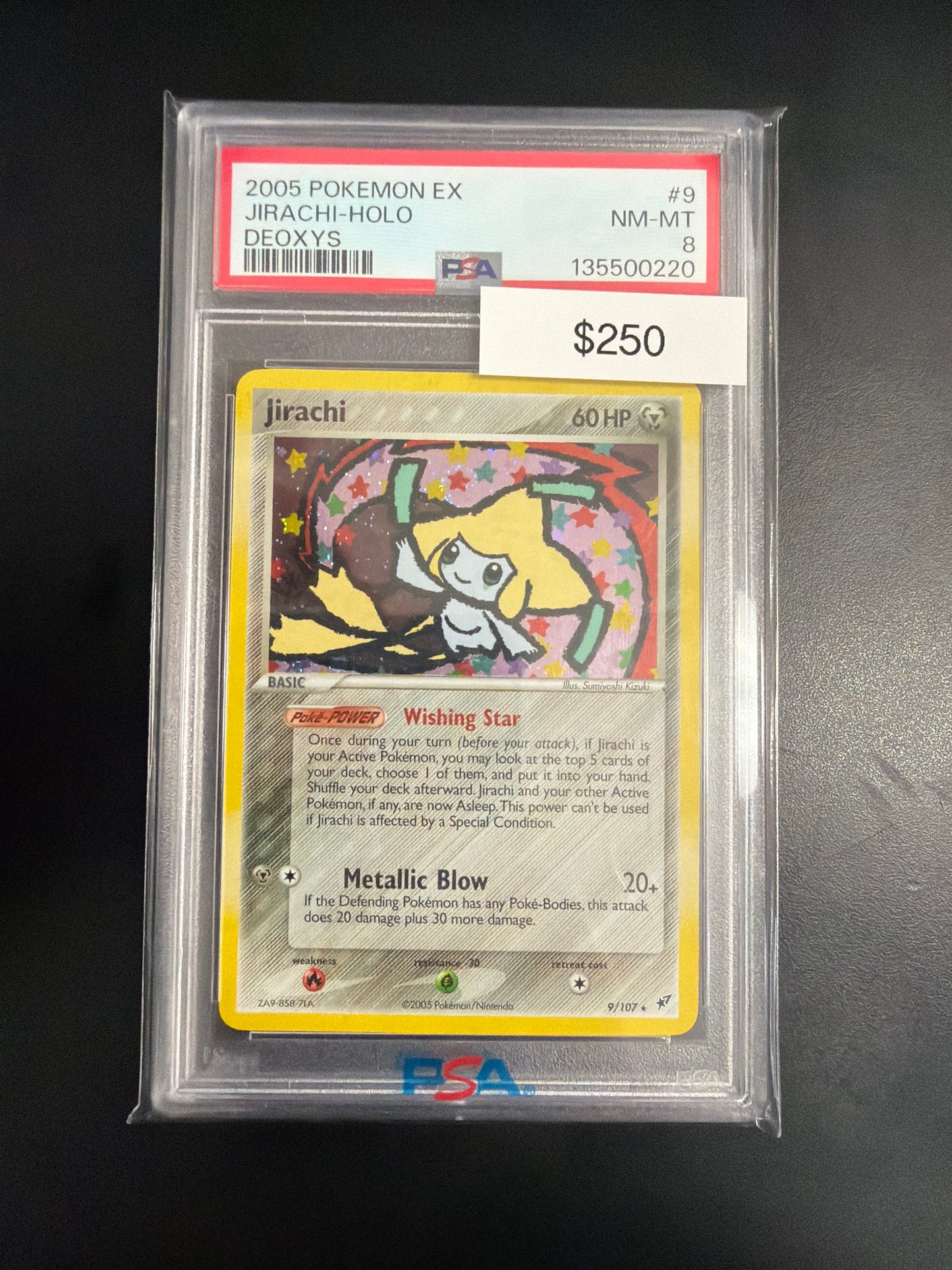 Pokemon Jirachi Deoxys #9 PSA 8