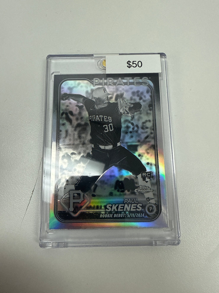 2024 Topps Chrome Paul Skenes Negative Rookie 