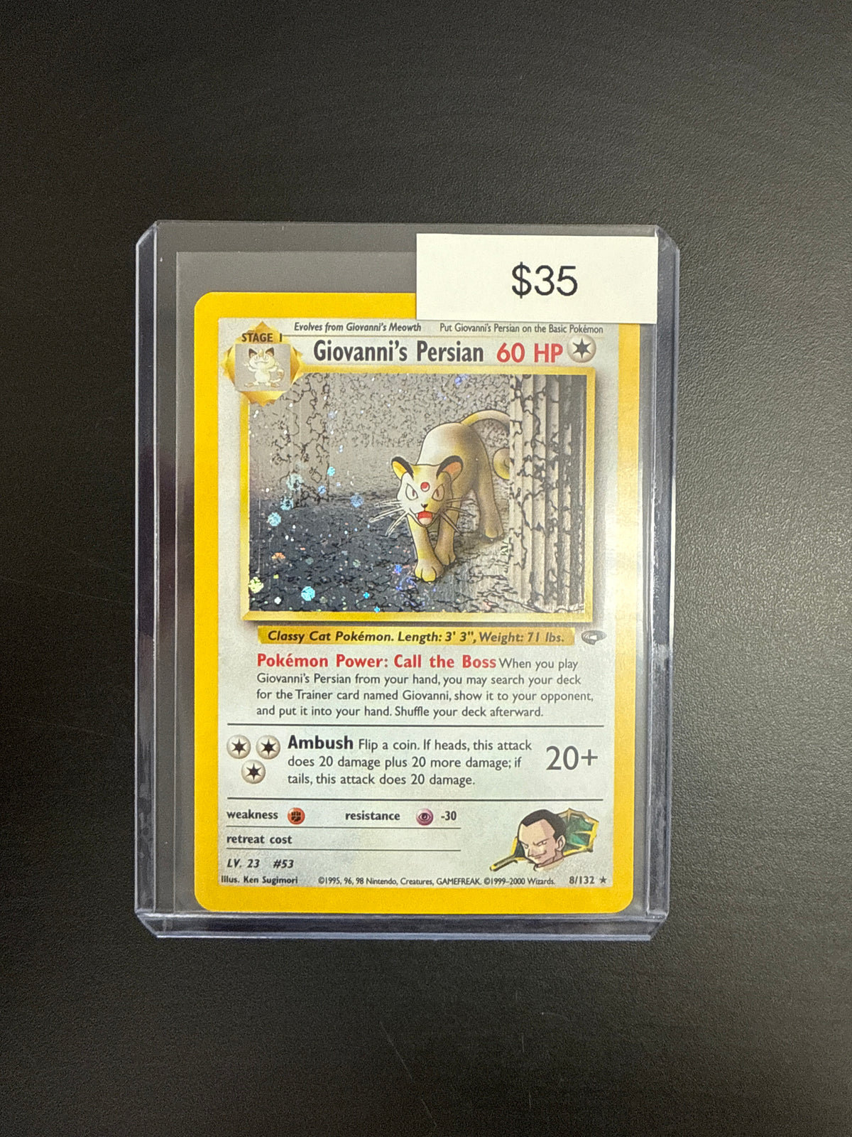 Pokémon Giovanni Persian 8/132