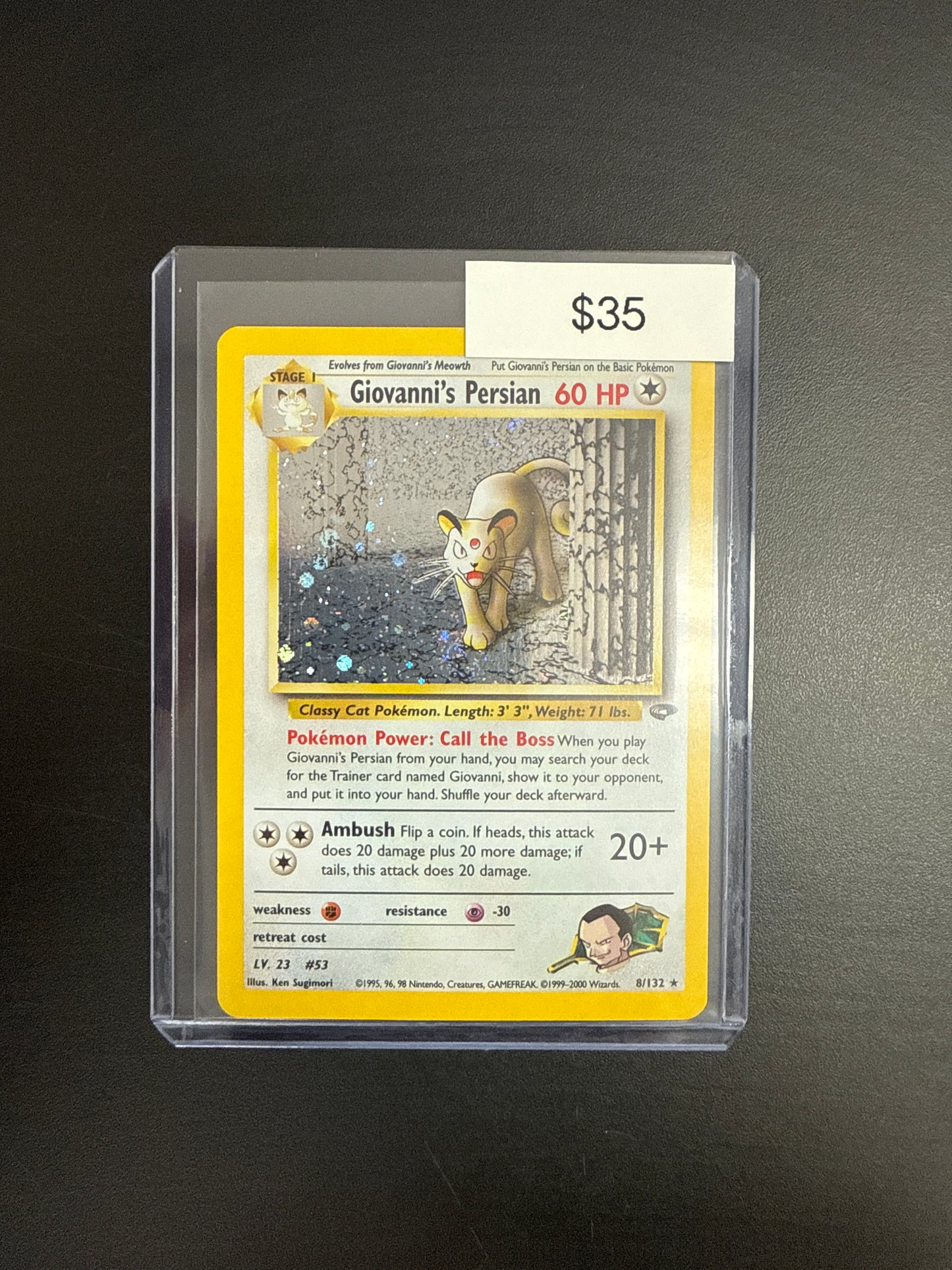 Pokémon Giovanni Persian 8/132
