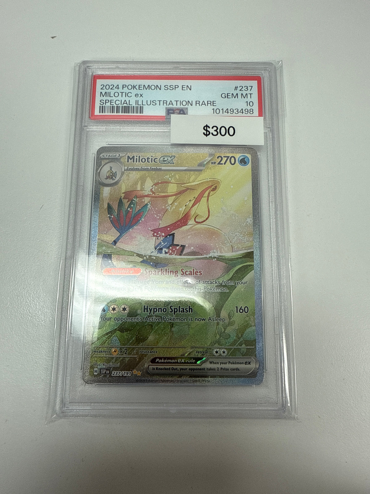 Surging Sparks Milotic Ex #237/191 PSA 10