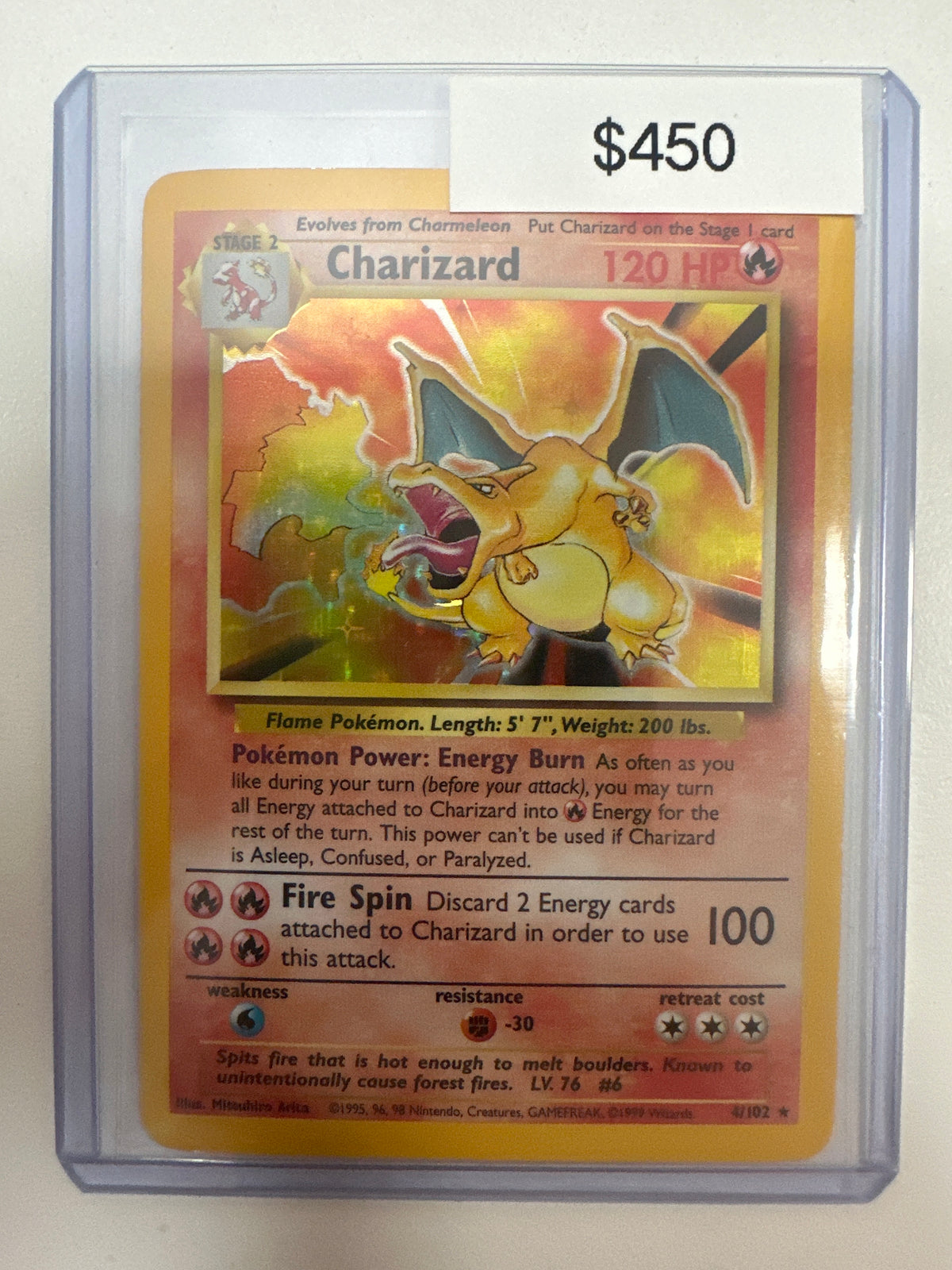 Pokemon Base Set Charizard Holo 4/102