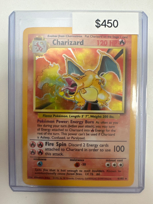 Pokemon Base Set Charizard Holo 4/102