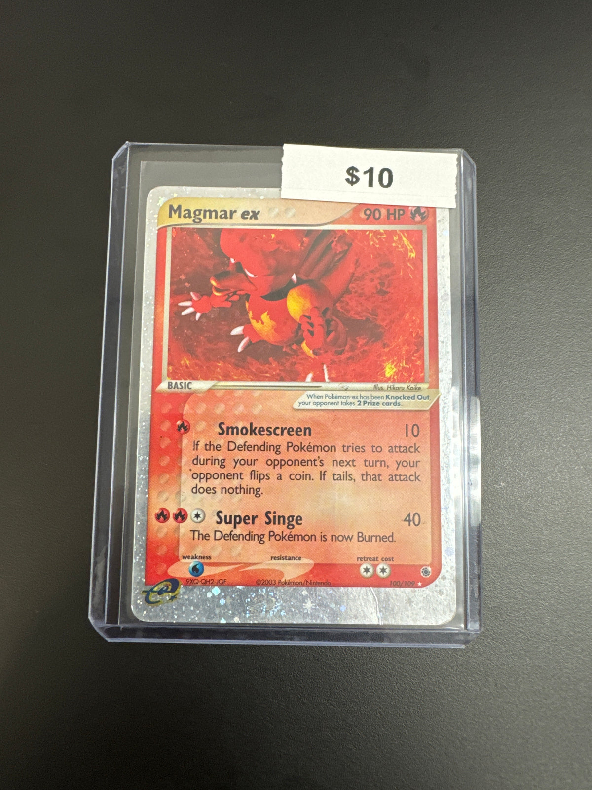Pokémon Magmar Ex Holo 100/109