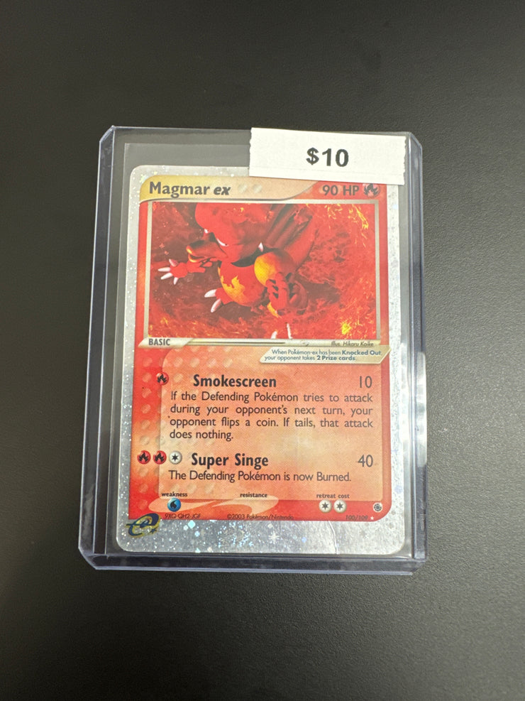 Pokémon Magmar Ex Holo 100/109