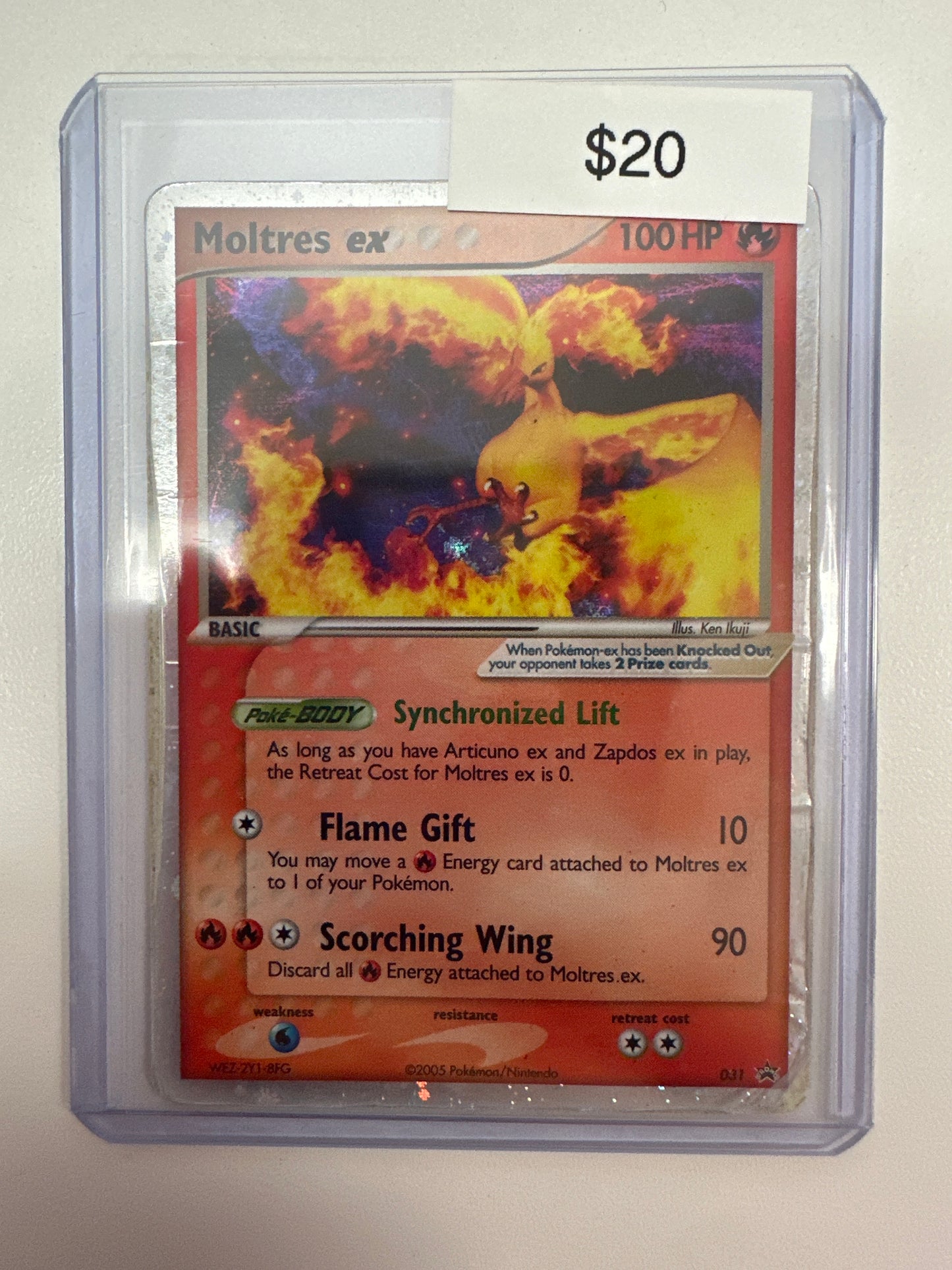 Pokemon Moltres ex 031