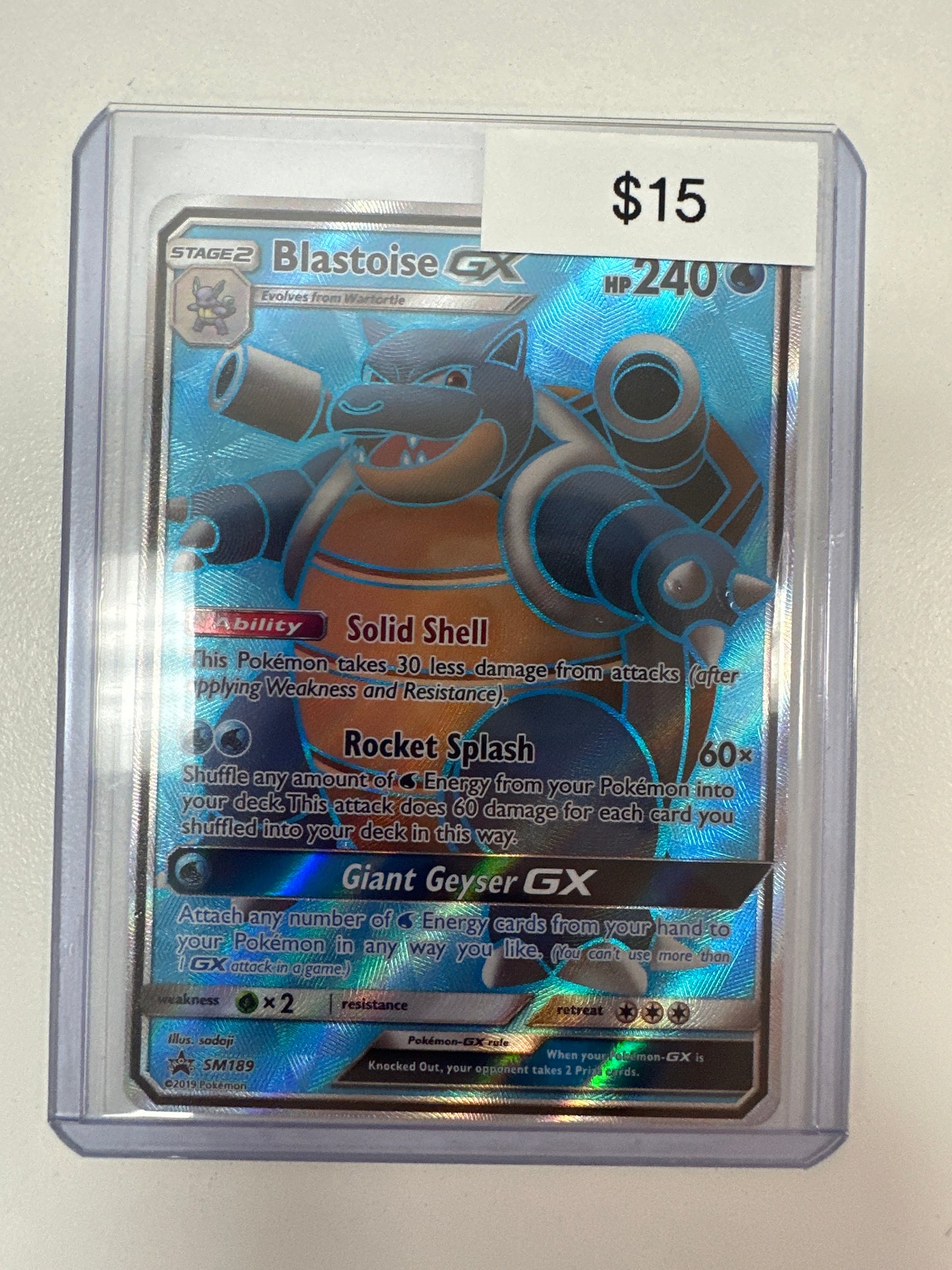 Pokemon Blastoise GX Promo SM189