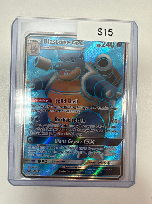 Pokemon Blastoise GX Promo SM189
