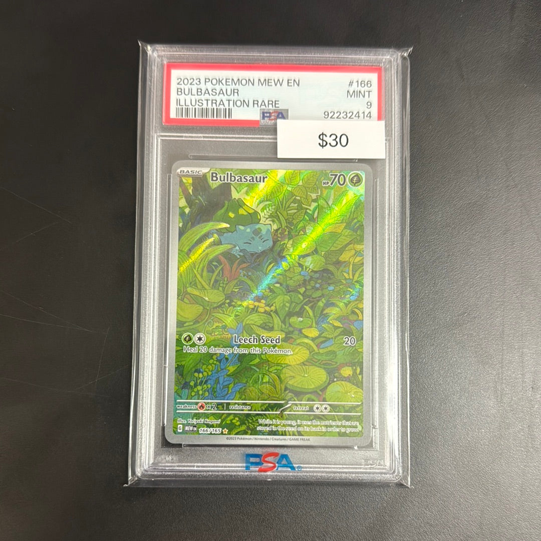 Pokémon 151 Bulbasaur 166 PSA 9