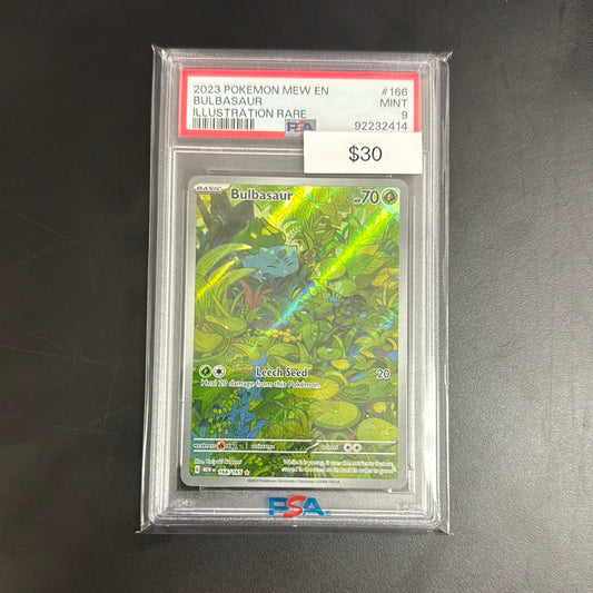 Pokémon 151 Bulbasaur 166 PSA 9