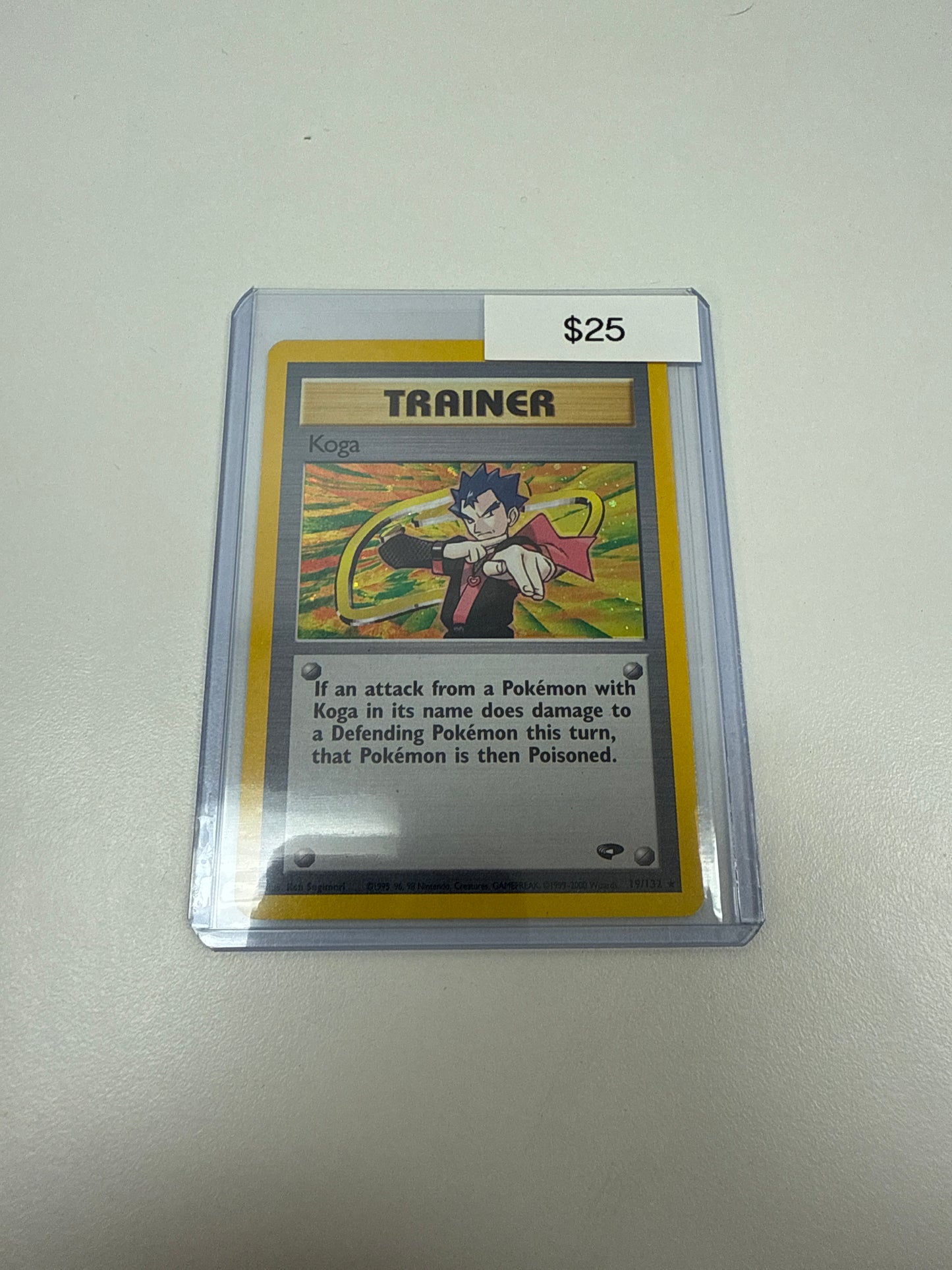 Pokemon Koga Trainer Holo #19/132