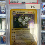 Pokemon Magneton 11/62 1st edition Holo PSA 7