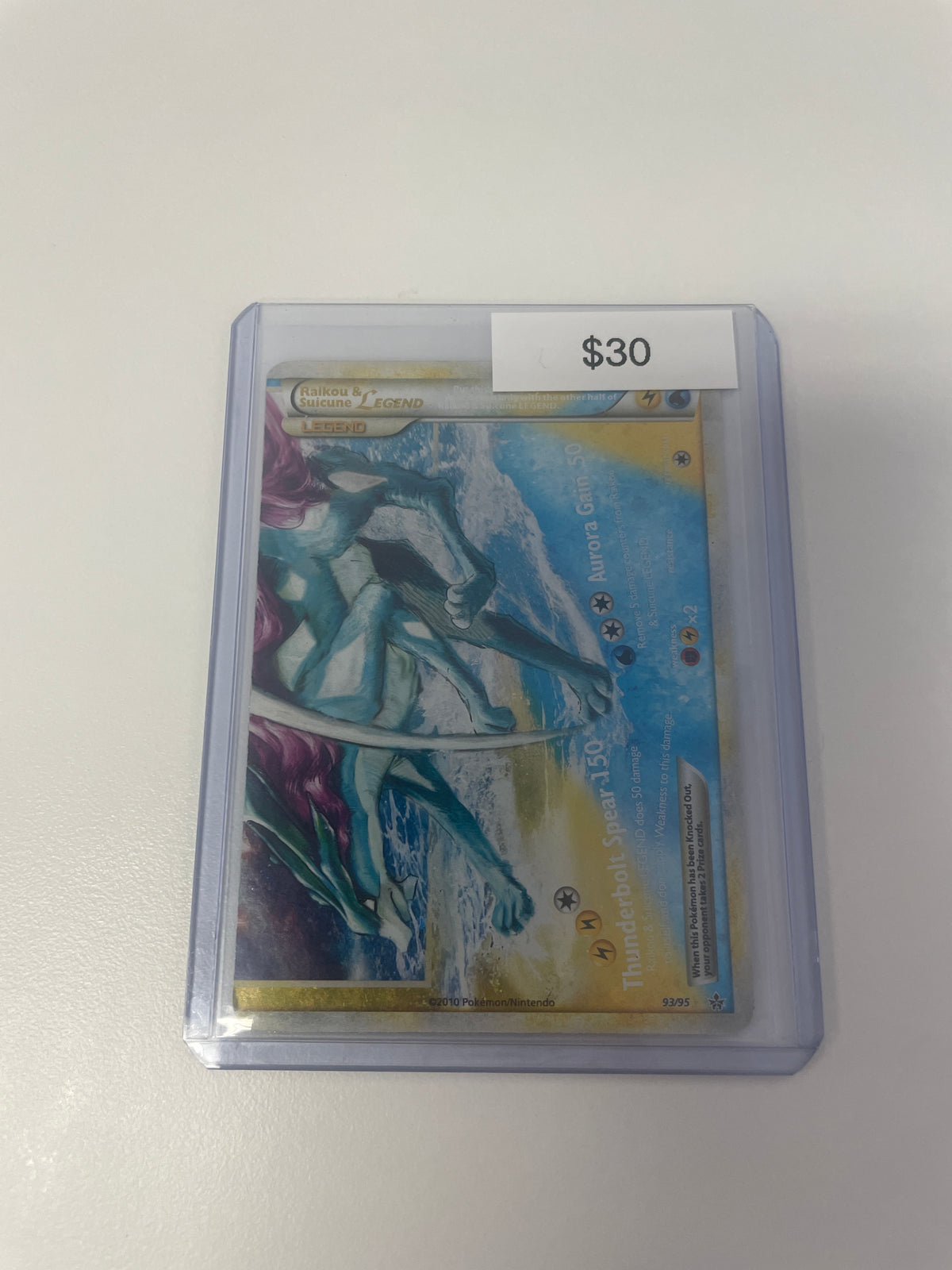Pokemon Raikou & Suicune Legend Card Bottom Half #93/95