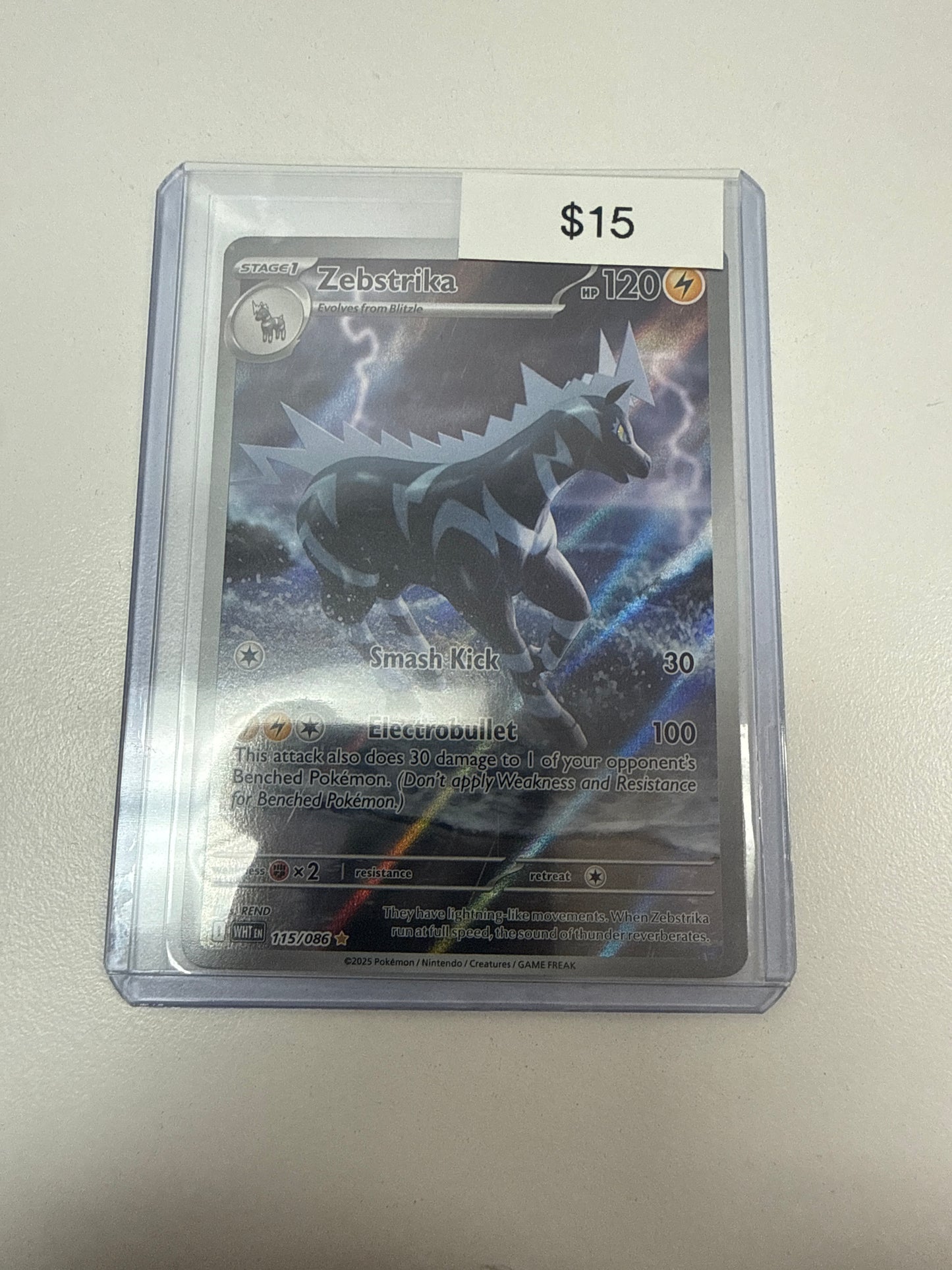 Pokemon Zebstrika #115/086