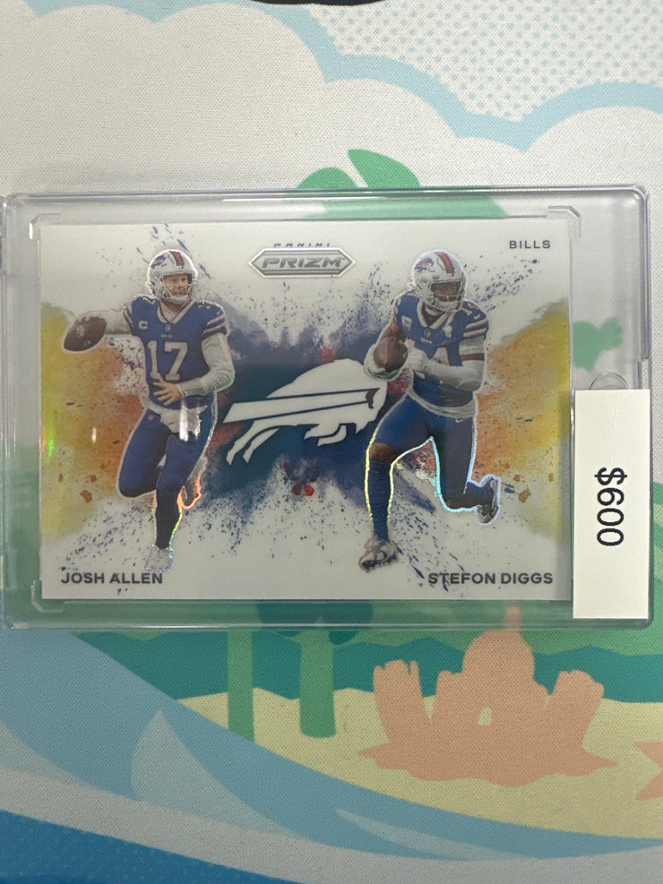 2023 Prizm Dual Color Blast Josh Allen / Stefon Diggs