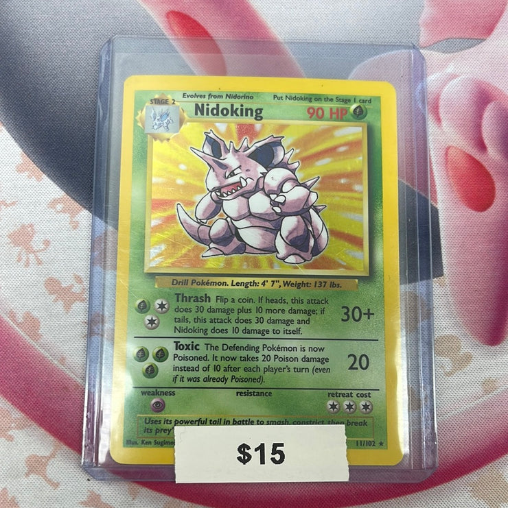 Pokémon Nidoking Base Set Holo 11/102