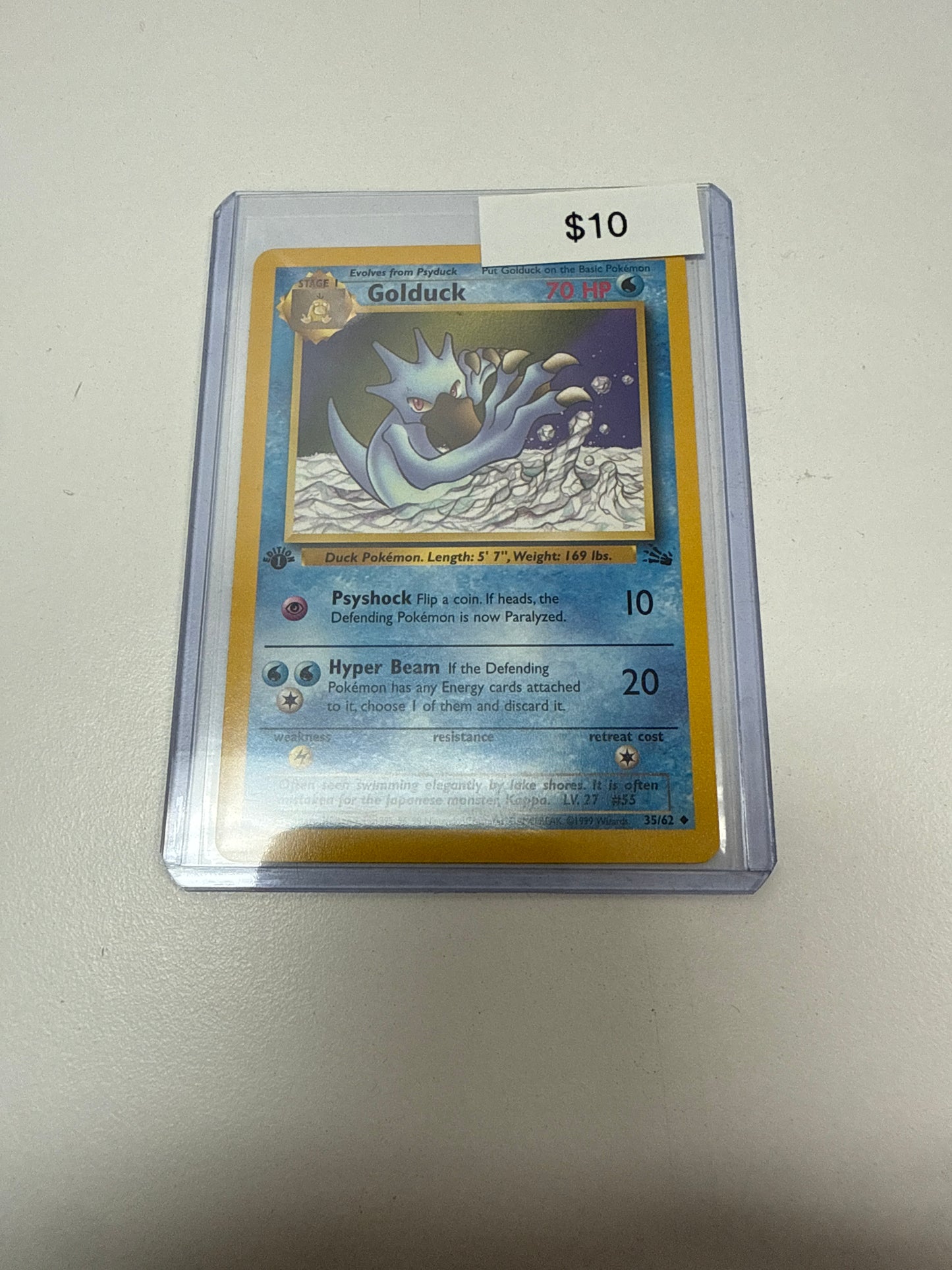 Pokemon Golduck 1st Ed Non-Holo #35/62
