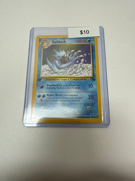 Pokemon Golduck 1st Ed Non-Holo #35/62