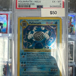 Pokemon Poliwrath 13/102 Shadowless Holo PSA 6