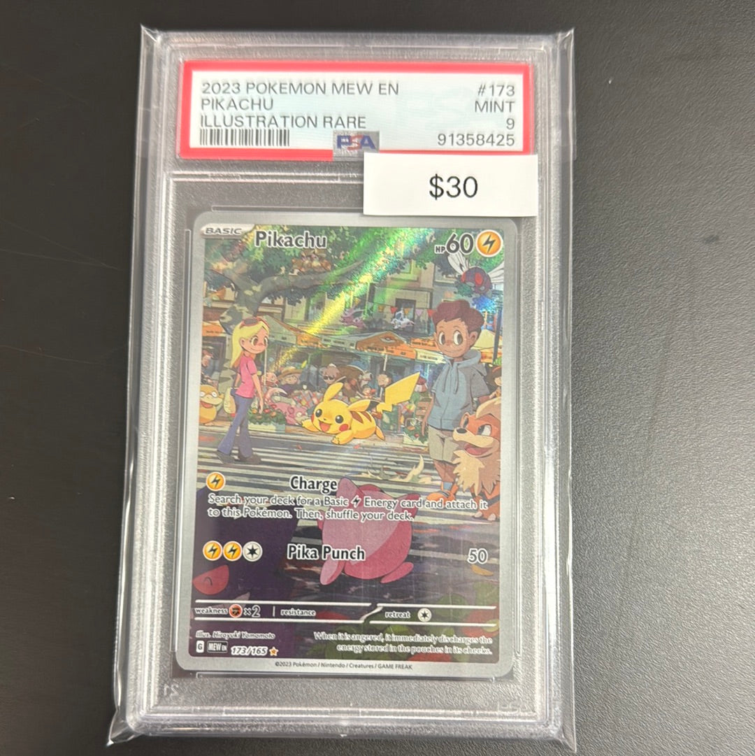 Pokémon 151 Pikachu #173 PSA 9