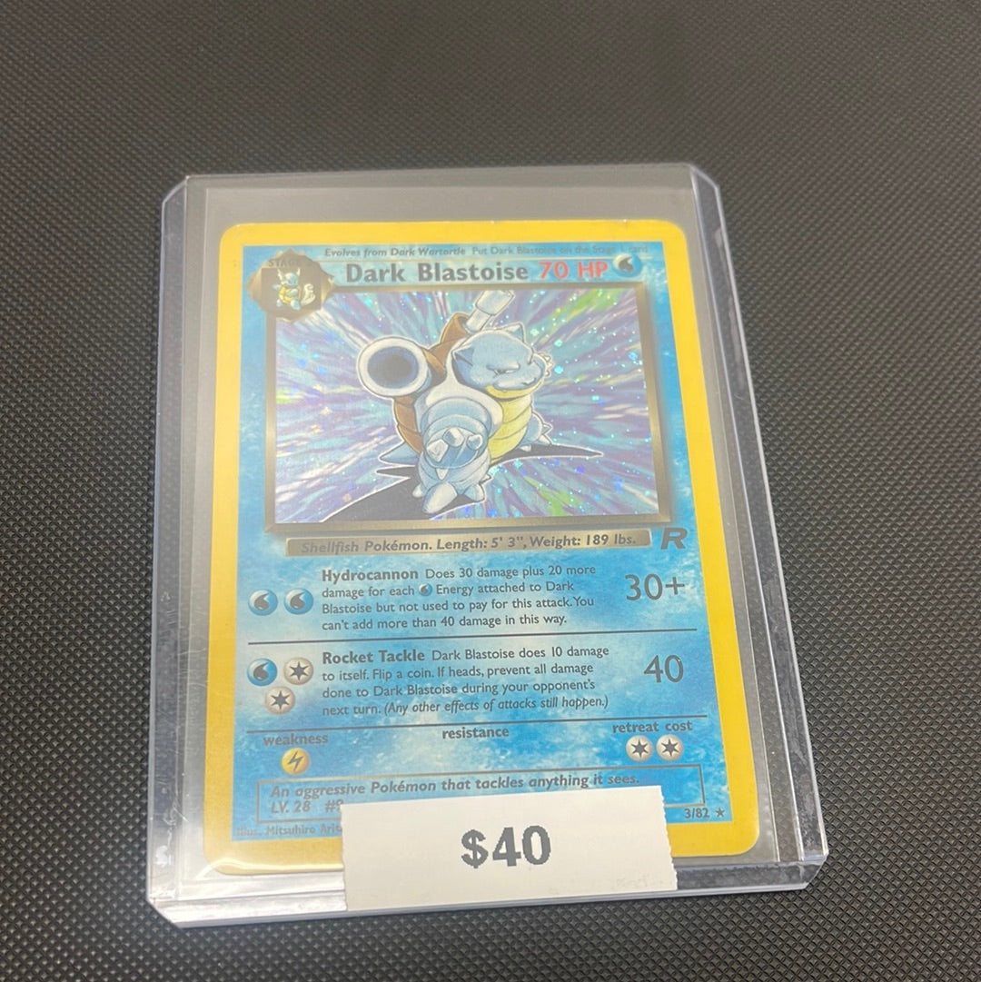 Pokémon Dark Blastoise Team Rocket Holo 3/82