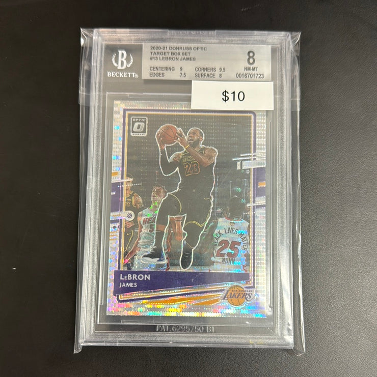 2020/21 Optic Box Set Lebron James BGS 8 