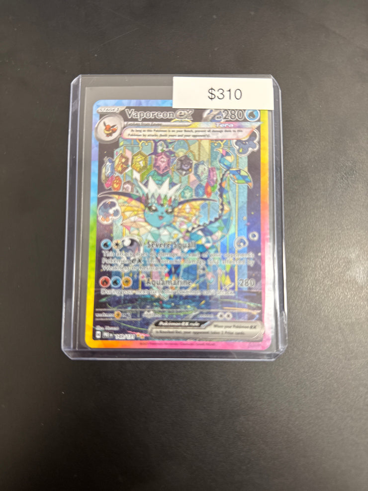 Pokémon Prismatic Evolutions Vaporeon EX 149/131