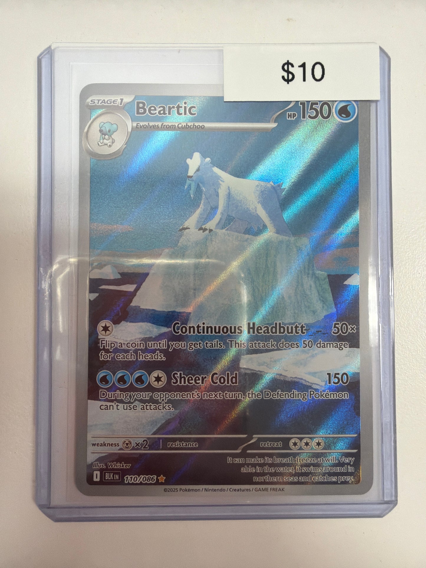 Pokemon Beartic 110/086