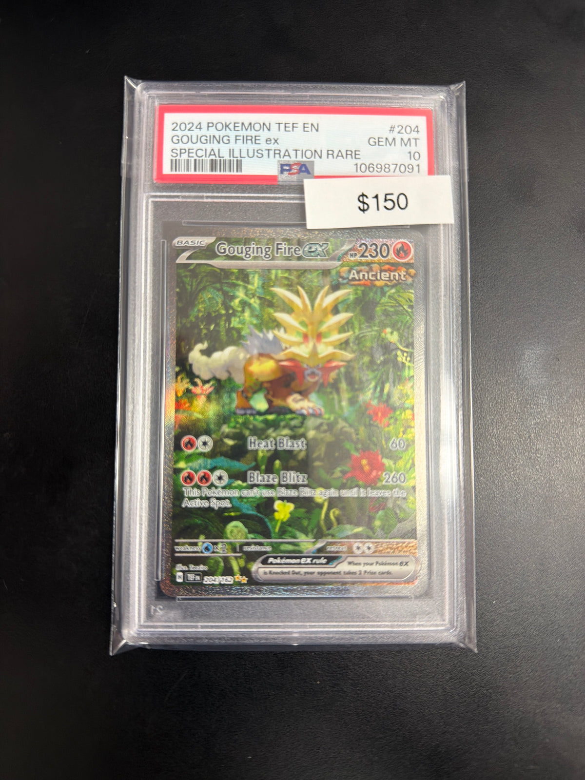 Pokemon Gouging Fire Ex PSA 10
