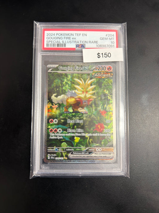 Pokemon Gouging Fire Ex PSA 10